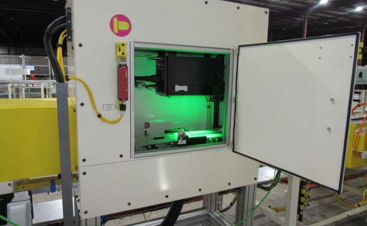Gear Teeth Inspection With Laser Marker Enclosure