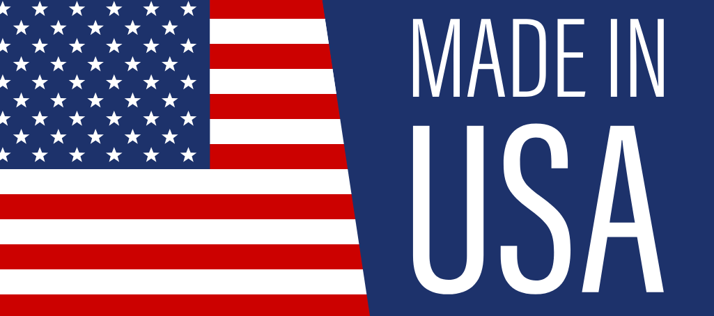 American flag with Made in USA